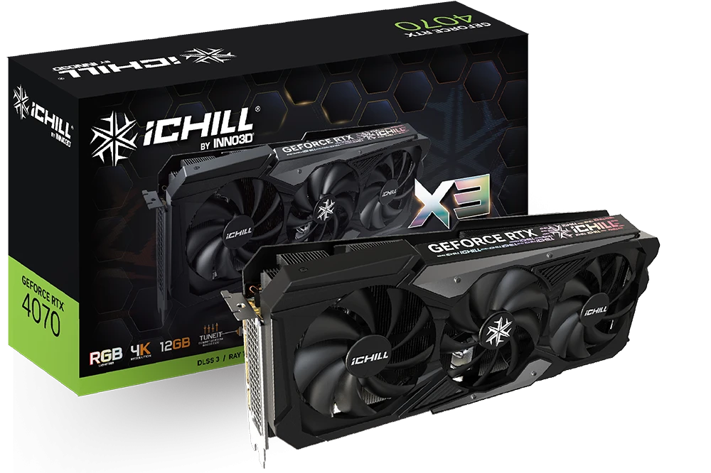 INNO3D GeForce RTX 4070 iCHILL X3
